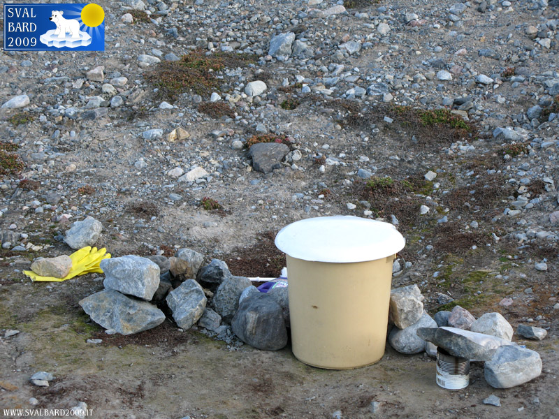 The bathroom for men of the second base camp