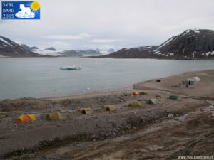 The Blomstrand camp from the hills
