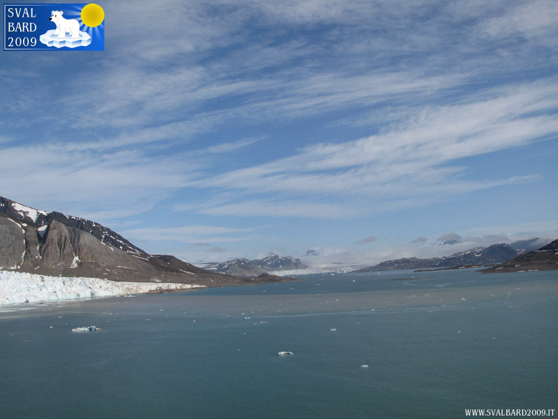 Morainic deposits in Kongsfjorden