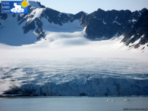 The high layer of ice in Magdalenefjord