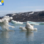 Ice in Kongsfjorden, detail