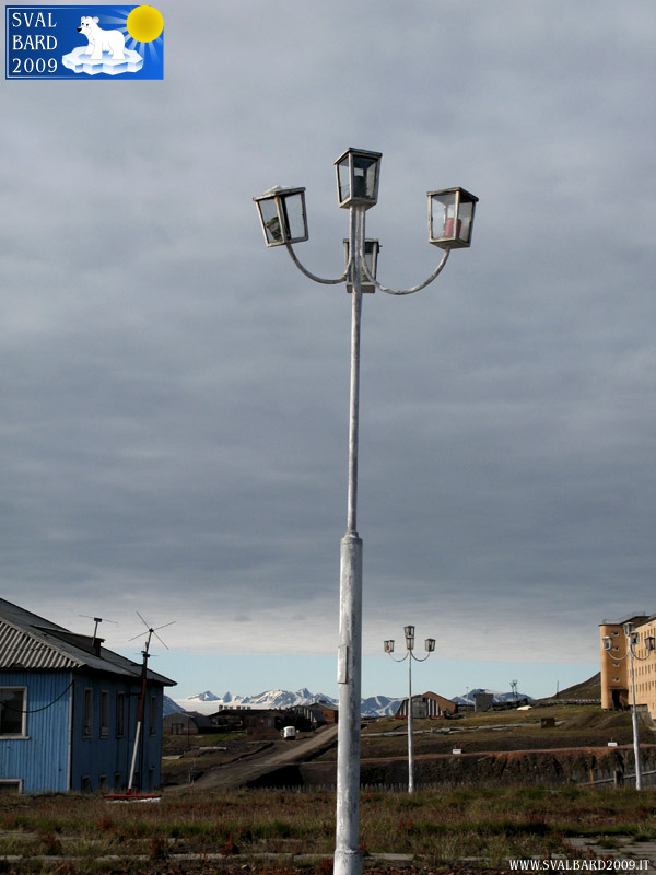 The lampposts in Barentsburg