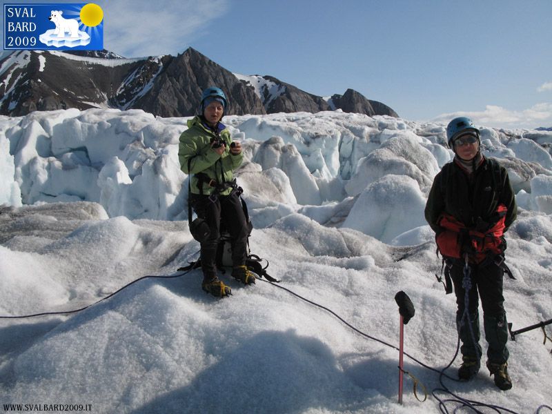 Marina & Marcella on the glacier