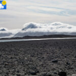 Clouds on the mountains in Ny-Ålesund