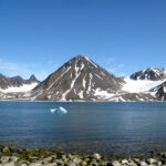 Mountain and snow-field from the coast of Magdalenefjord