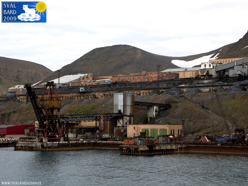 The seaport of Barentsburg