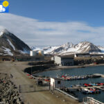 The seaport of Ny-Ålesund